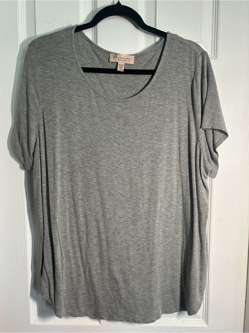 Philosophy Gray Short Sleeve Tee 2X